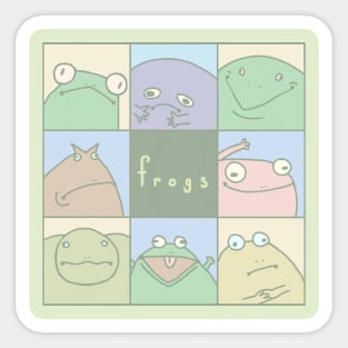 frogs Sticker